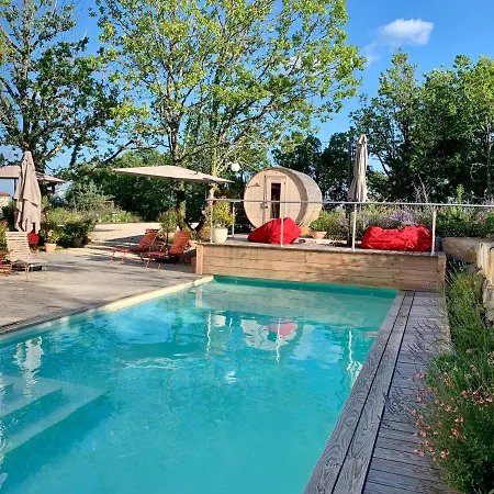 Pensión De Charme Le Clos De La Fontaine Piscine & Labastide-Marnhac